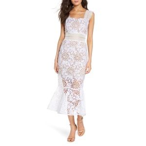 Bronx & Banco Capri Floral Lace Midi Dress